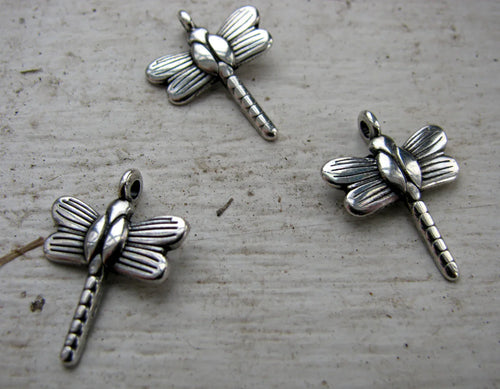 Berlock Silverfärgad - Slända, 3-pack Grekisk Metall
