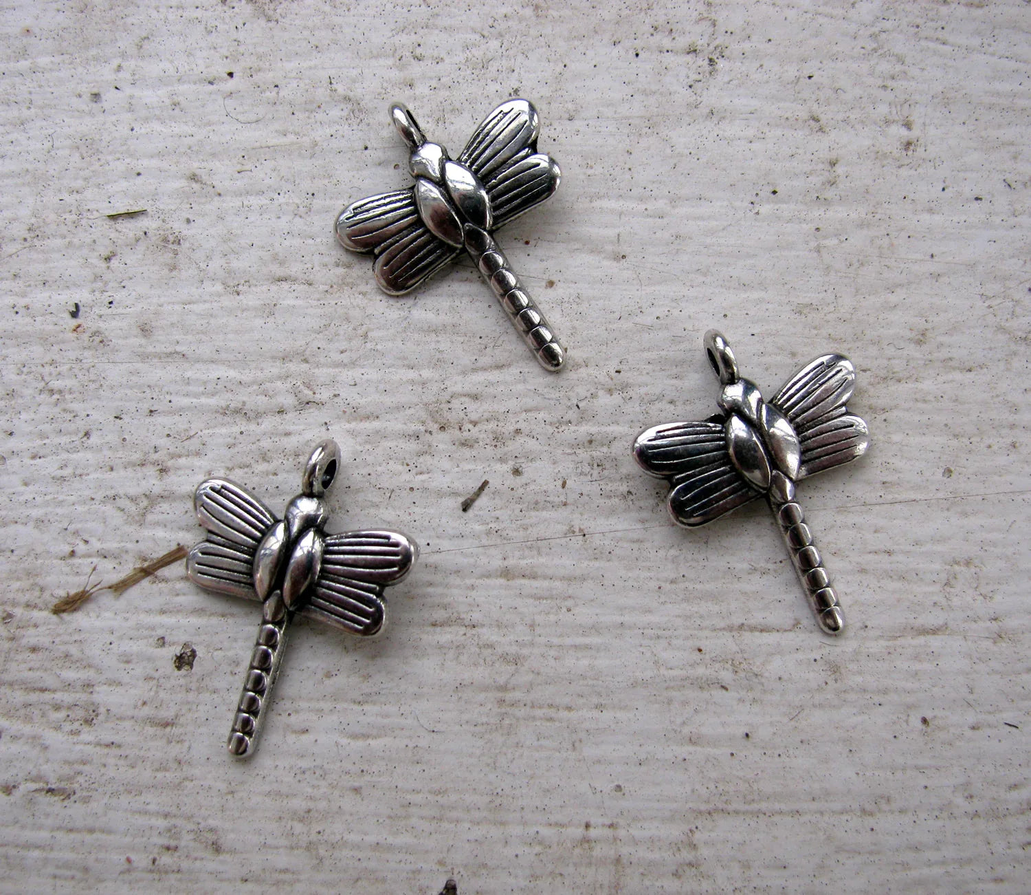 Berlock Silverfärgad - Slända, 3-pack Grekisk Metall