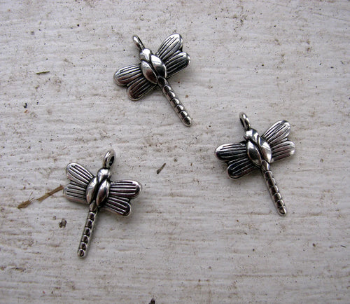 Berlock Silverfärgad - Slända, 3-pack Grekisk Metall