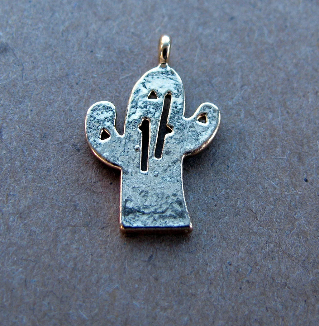 Berlock Guldfärgad - Kaktus 1 Styck Grekisk Metall