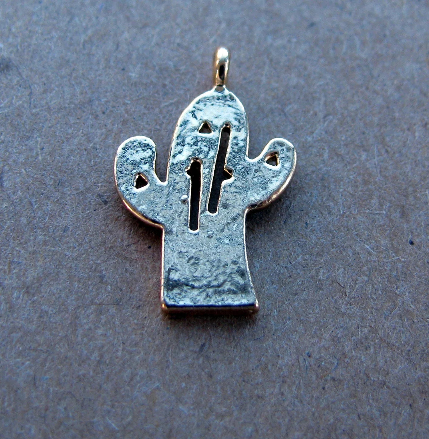 Berlock Guldfärgad - Kaktus 1 Styck Grekisk Metall