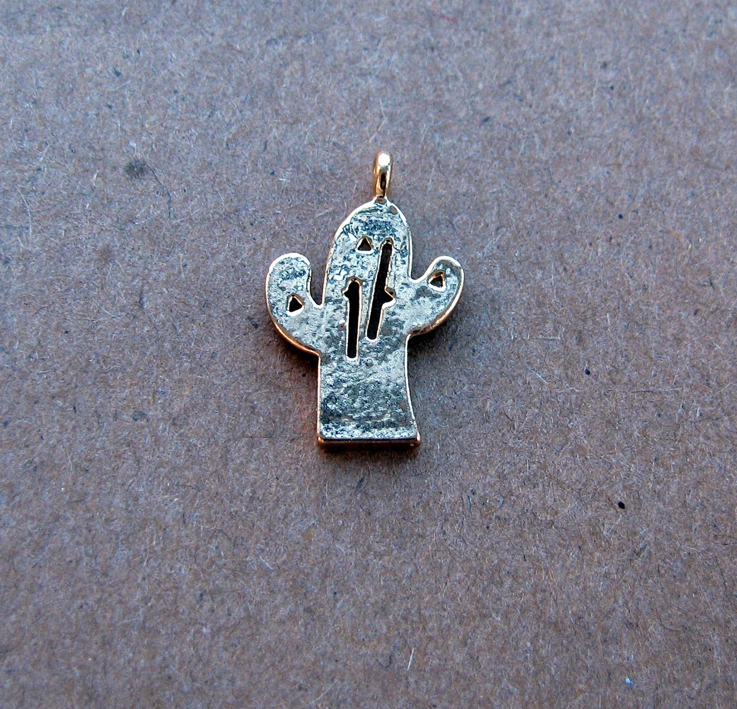 Berlock Guldfärgad - Kaktus 1 Styck Grekisk Metall