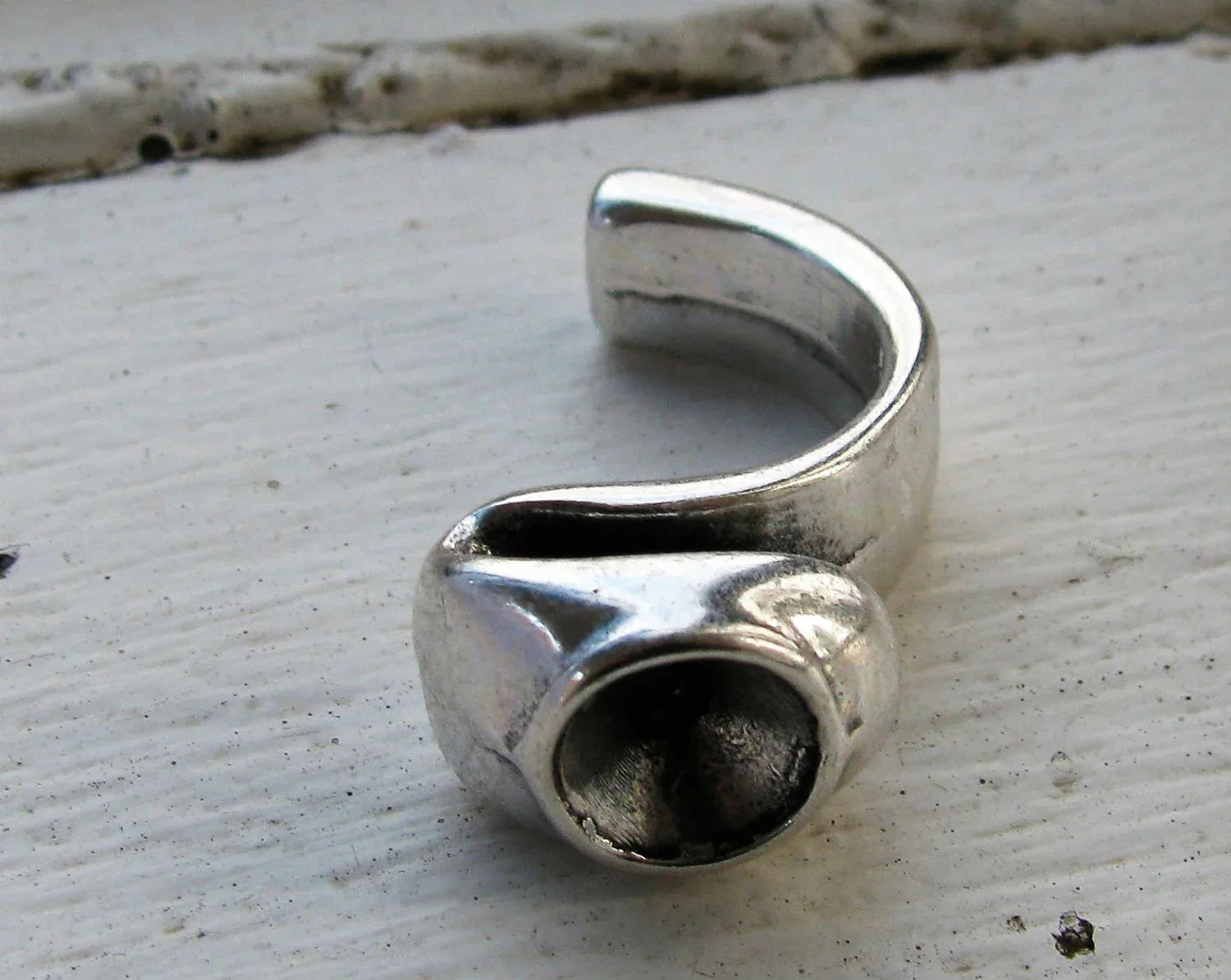 Ringstomme Silverfärgad f- ör Band 5mm och Chaton 1 Styck Grekisk Metall