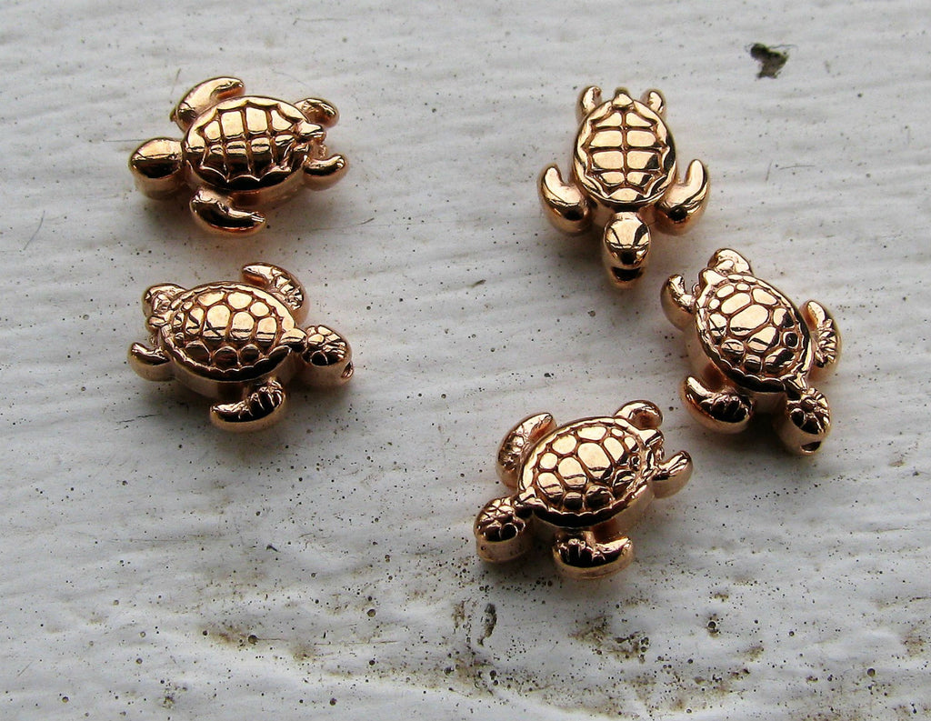 Mellandel Roséguldfärgad - Sköldpadda 5-pack Grekisk Metall