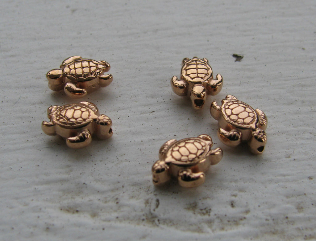 Mellandel Roséguldfärgad - Sköldpadda 5-pack Grekisk Metall