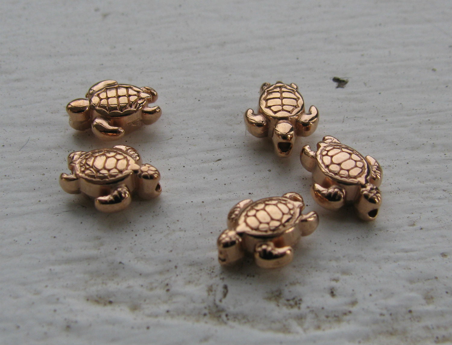 Mellandel Roséguldfärgad - Sköldpadda 5-pack Grekisk Metall