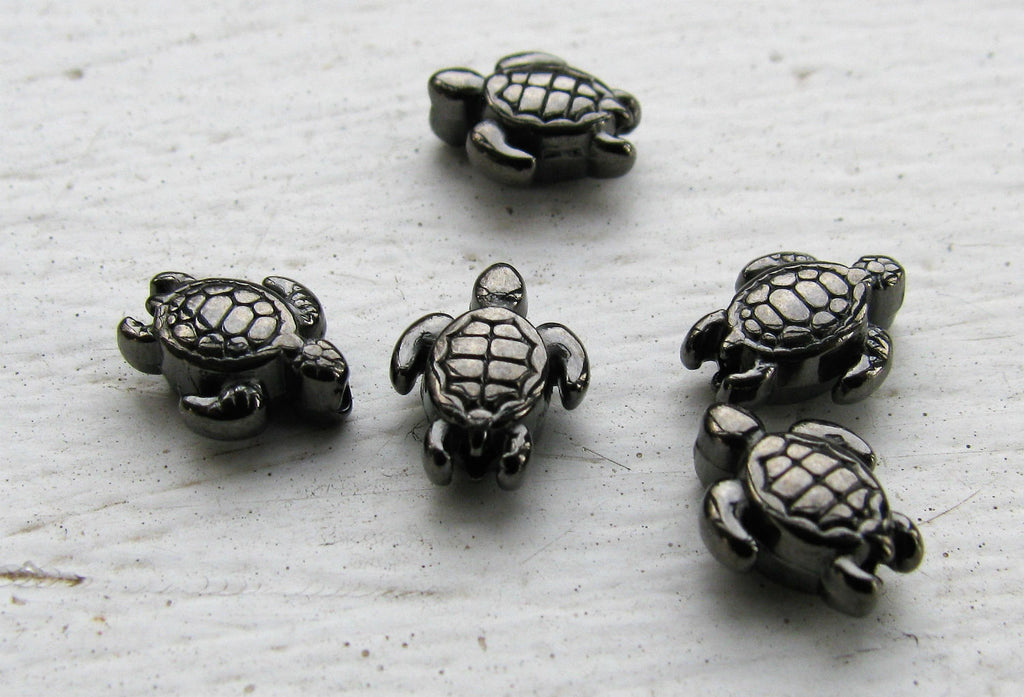 Mellandel Gunmetalfärgad - Sköldpadda 5-pack Grekisk Metall