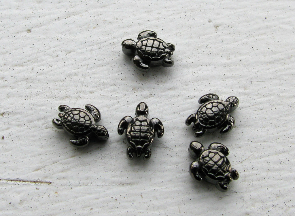 Mellandel Gunmetalfärgad - Sköldpadda 5-pack Grekisk Metall