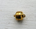 Magnetlås Guldfärgad - Enkel Platt rund 9x6,4mm 1 styck Grekisk Metall