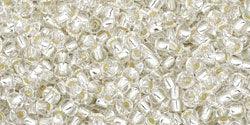 TOHO seed beads - Silver-Lined Crystal 11/0, 10gram TOHO