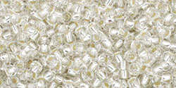 TOHO seed beads - Silver-Lined Crystal 11/0, 10gram TOHO