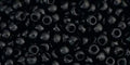 TOHO Seed Beads - Opaque Jet 11/0, 10 gram TOHO