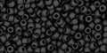 TOHO Seed Beads - Opaque Frosted Jet 11/0, 10 gram TOHO