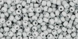 TOHO Seed Beads - Opaque Grey 11/0, 10 Gram TOHO