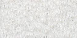TOHO Seed Beads - Transparent-Lustered Crystal (11-101) 11/0, 10 Gram TOHO
