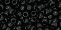 TOHO Seed Beads - Opaque Jet 8/0, 10 gram TOHO