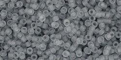 TOHO Seed Beads - Transparent-Frosted LT Grey 15/0, 10gram TOHO