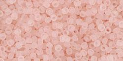 TOHO Seed beads - Transparent-Frosted Rosaline 15/0, 10 gram TOHO