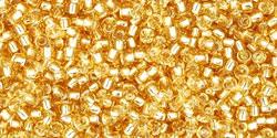 TOHO Seed Beads - Silver-Lined LT Topaz 15/0, 10 gram TOHO
