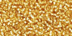 TOHO seed beads - Silver-Lined Med Topaz 15/0, 10 gram TOHO