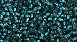 TOHO Seed Beads - Silver-Lined Teal 15/0, 10gram TOHO