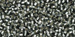 TOHO Seed beads - Silver-Lined Grey 15/0, 10 gram TOHO