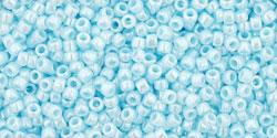 TOHO Seed Beads - Opaque Lusted Pale Blue 15/0, 10 gram TOHO