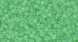 TOHO Seed beads - Milky Kiwi 15/0, 10 gram TOHO