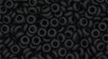 TOHO Demi Round - Opaque Frosted Jet 8/0, 5 gram TOHO