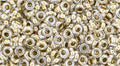 TOHO Demi Round - Gold-Lined Crystal 8/0, 5 gram TOHO