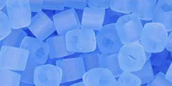 TOHO Cube - Transparent Frosted LT Sapphire 4mm - 10 gram TOHO