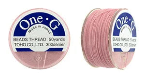 One-G Pärltråd - Pink 50 Yards One-G