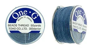 One-G pärltråd - Blå 50 yards One-G