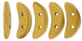 CzechMates Crescent - Matte Metallic Antique Gold, 10 gram CzechMates