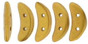 CzechMates Crescent - Matte Metallic Antique Gold, 10 gram CzechMates