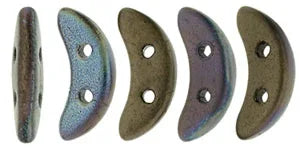 CzechMates Crescent - Jet Matte Bronze Vega 10 gram CzechMates