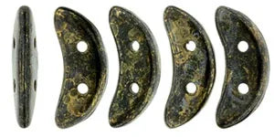 CzechMates Crescent - Jet Bronze Picasso, 10 gram CzechMates