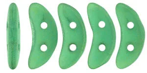 CzechMates Crescent - Sueded Gold Atlantis Green, 10 gram CzechMates