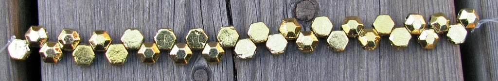 Honeycomb Jewel - Full Amber 6mm, 1 sträng Hilmas Pyssel