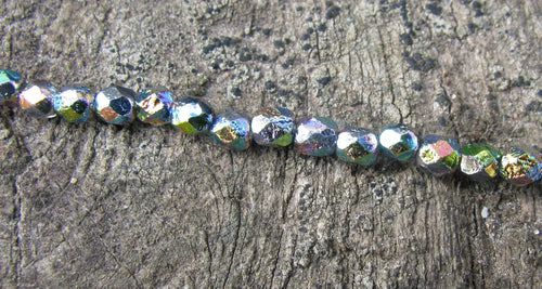 Tjeckiska firepolish - Etch Full Vitrail, 4 mm 50-pack Hilmas Pyssel