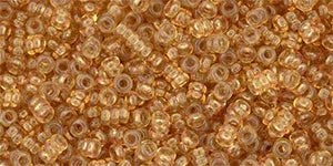 TOHO Demi Round - Transparent - Spicy Mustard 11/0, 5 gram TOHO