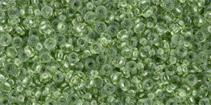 TOHO Demi Round - Transparent - Greenery 11/0, 5gram TOHO