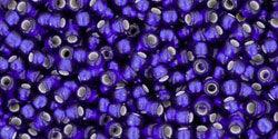 TOHO Seed Beads - Silver-Lined Frosted Cobalt 11/0, 10g TOHO