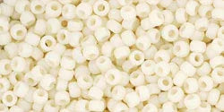 TOHO Seed Beads - Opaque-Frosted Lt Beige (11-51F) 11/0, 10 gram TOHO