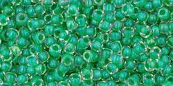 TOHO Seed Beads - Inside-Color Crystal/Shamrock-Lined (11-187) 11/0, 10 gram TOHO