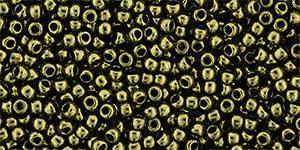 TOHO Seed Beads - Gold-Lustered Dk Antique Bronze (11-422) 11/0, 10 gram TOHO