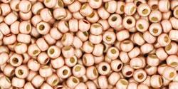 TOHO Seed Beads - PermaFinish - Matte Galvanized Peach Coral (11-PF552F) 11/0, 10g TOHO