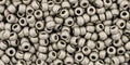 TOHO Seed Beads - Metallic Frosted Antique Silver (11-566) 11/0, 10 gram TOHO