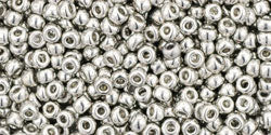 TOHO seed beads - Metallic Silver (11-714) 11/0, 5gram TOHO