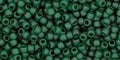 TOHO seed beads - Transparent-Frosted Green Emerald (11-939F) 11/0, 10 gram TOHO
